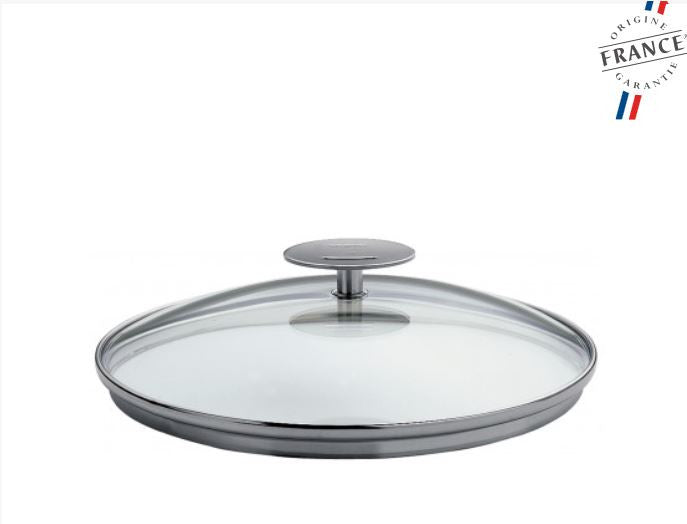 COUVERCLE EN VERRE PLATINE