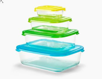 4 BOITES DE CONSERVATION EN VERRE