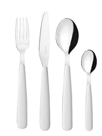 MENAGERE 24 PIECES POP BLANC