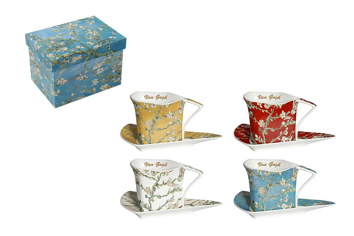 COFFRET 4 TASSES A CAFE VAN GOGH