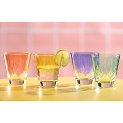 VERRES BAS TWIST COULEURS