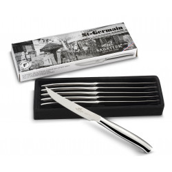 COFFRET 6 COUTEAUX STEAK SABATIER - SAINT GERMAIN