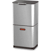 Poubelle de tri Totem Compact 40L / 2 bacs 20L + 1 bac déchets organiques 3L