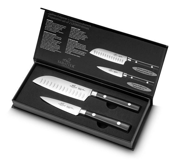 COFFRET 2 COUTEAUX SABATIER INTERNATIONAL LEONYS