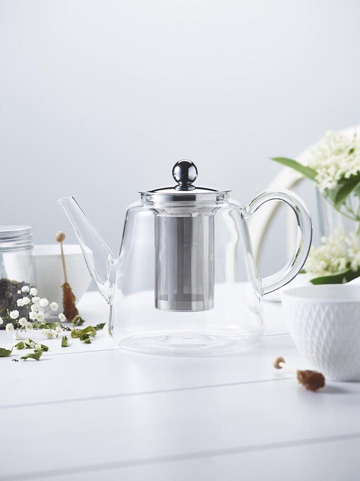 THÉIÈRE en verre borosilicate JASMIN 1.20l