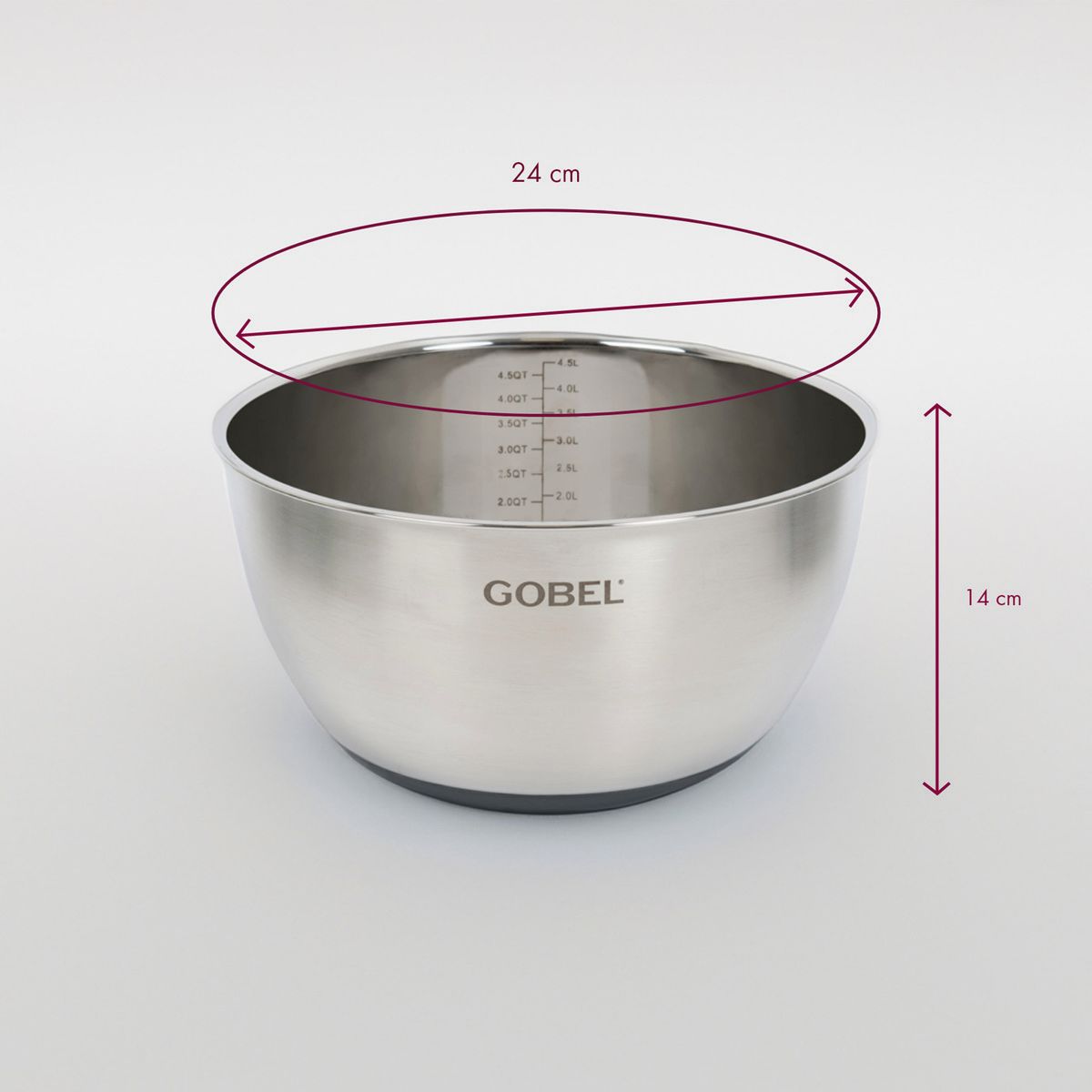 CUL DE POULE INOX  24CM