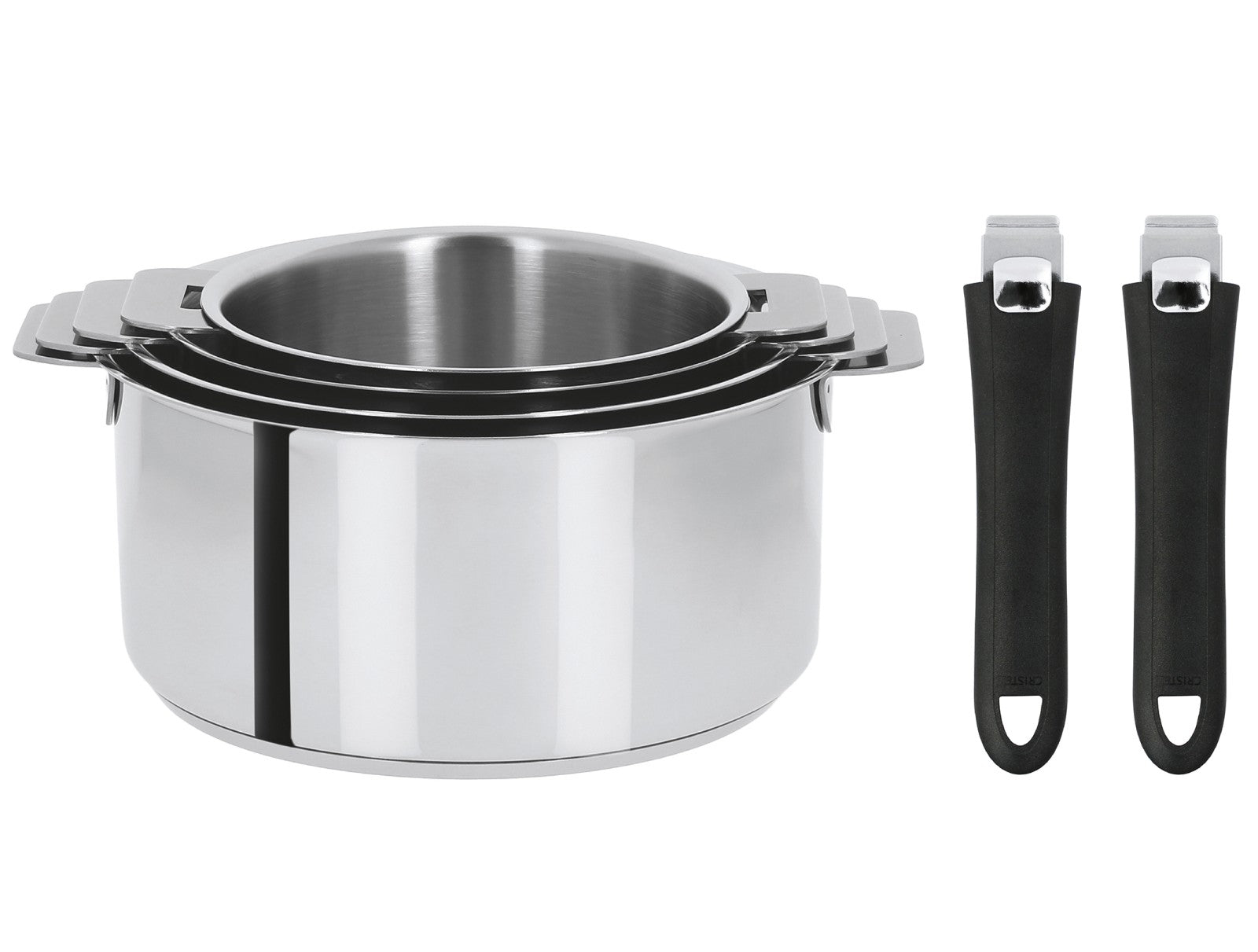 SERIE DE 4 CASSEROLES MUTINE  INOX