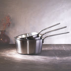 SERIE DE 3 CASSEROLES INOX BROSSE 1826