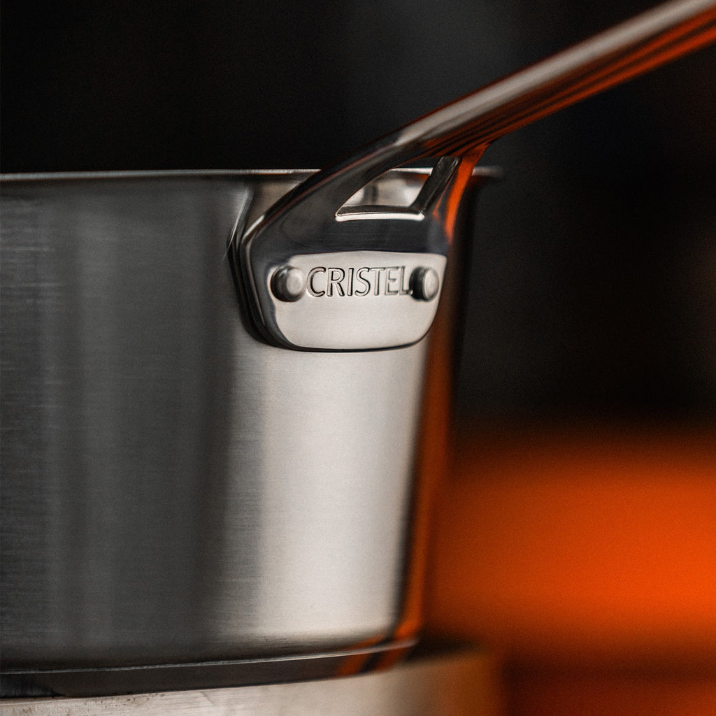 SERIE DE 3 CASSEROLES INOX BROSSE 1826