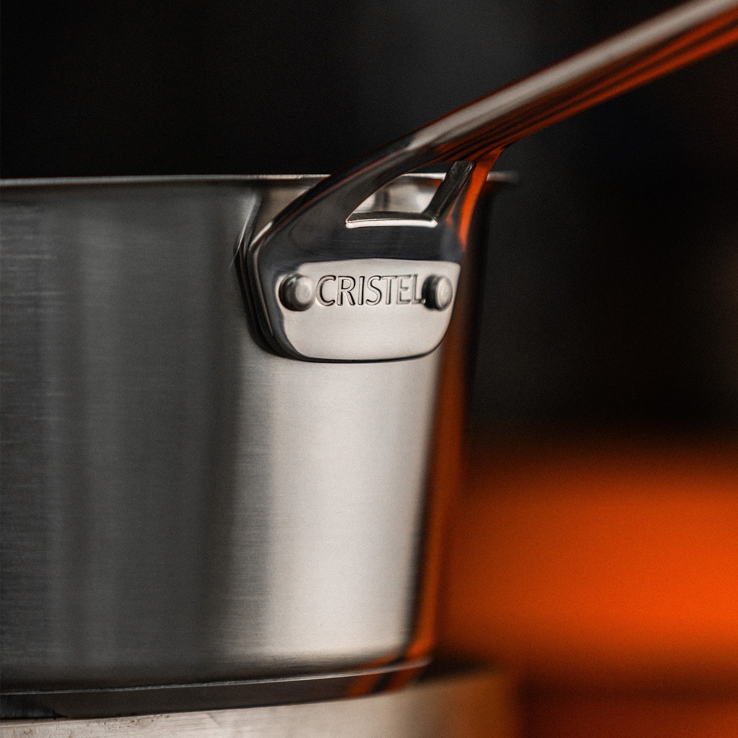 SERIE DE 3 CASSEROLES INOX BROSSE 1826