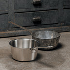SERIE DE 3 CASSEROLES INOX BROSSE 1826