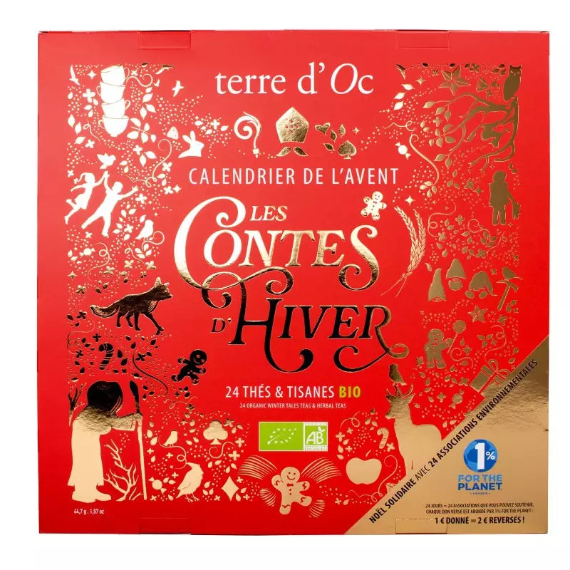 Calendrier de l’avent - 24 thés et tisanes Bio