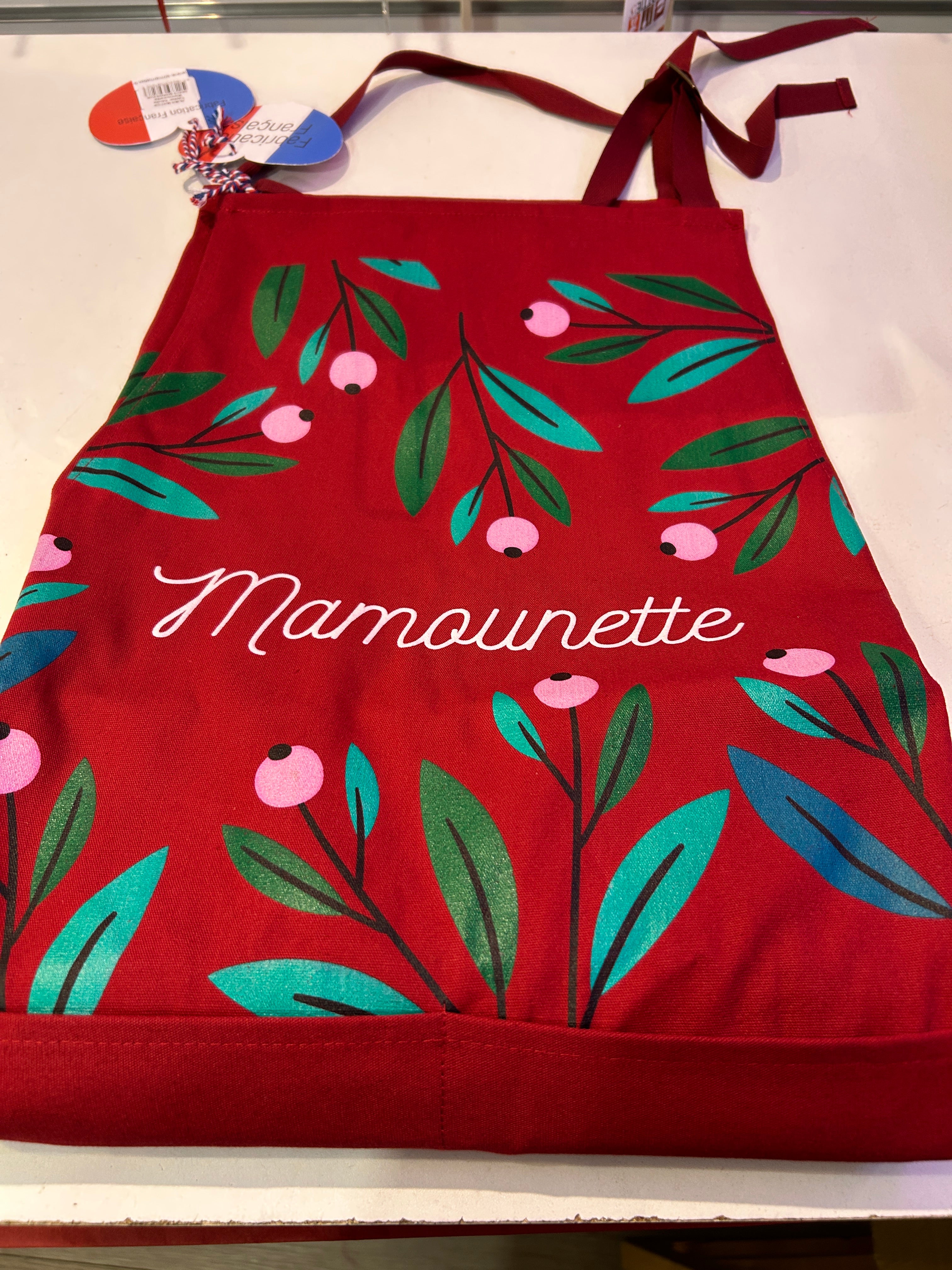 TABLIER 100% COTON Mamounette