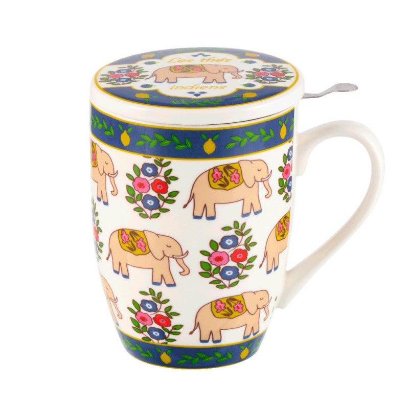 TISANIERE EN PORCELAINE éléphant