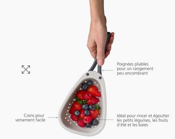 DROPLET PASSOIRE AVEC POIGNEES RECTRACTABLES